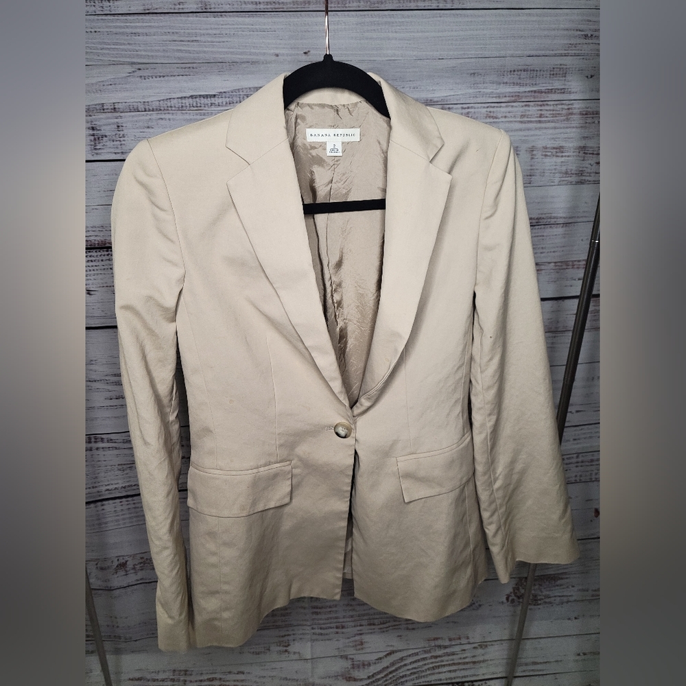 Banana republic S2 Blazer Tan *Flawed
